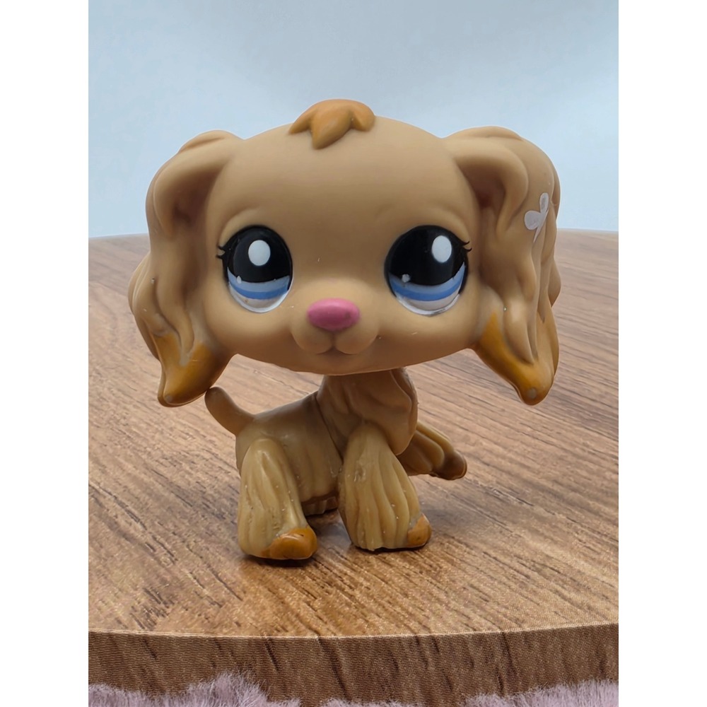 Littlest Pet Shop Golden Cocker Spaniel #1716 Dog Figure Dollhouse Accessories - Picture 4 of 16